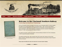 Tablet Screenshot of cincinnatisouthernrailway.org